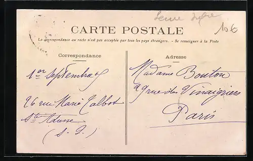 AK Sainte-Adresse, Rue des Bains, Route de la Hève