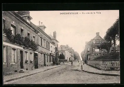 AK Doudeville, Un coin de la Ville