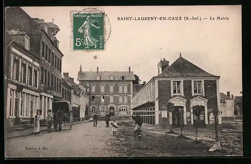 AK Saint-Laurent-en-Caux, La Mairie