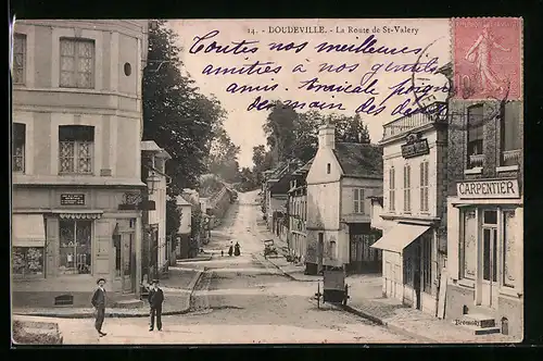 AK Doudeville, La Route de Saint-Valery