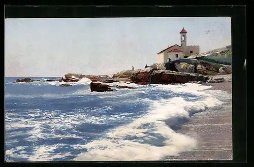 Künstler-AK Photochromie Nr. 2623: Bordighera, Riviera di Ponente