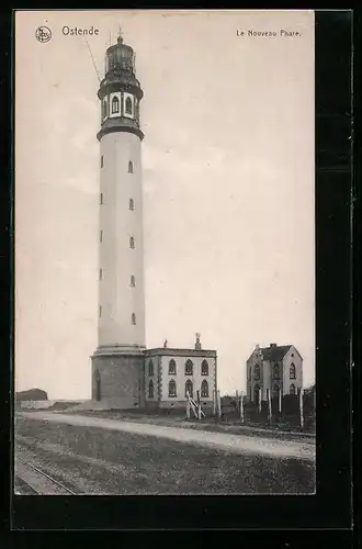 AK Ostende, Le Nouveau Phare, Leuchtturm