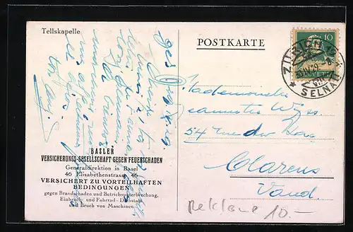 AK Tellskapelle am Vierwaldstättersee