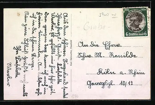 AK Eiserfeld / Sieg, Ortsansicht aus der Vogelschau