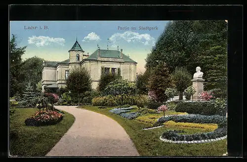 AK Lahr i. B., Bismarckdenkmal im Stadtpark