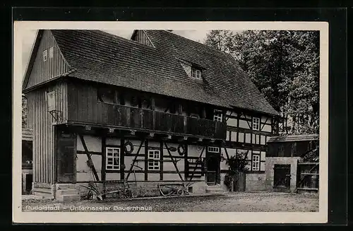 AK Rudolstadt, Unterhaseler Bauernhaus