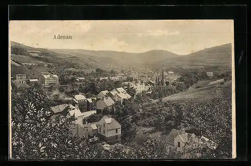 AK Adenau, Ortsansicht aus der Vogelschau