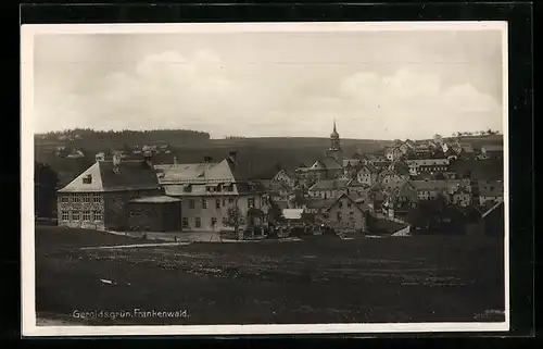 AK Geroldsgrün / Frankenwald, Ortsansicht mit Kirche