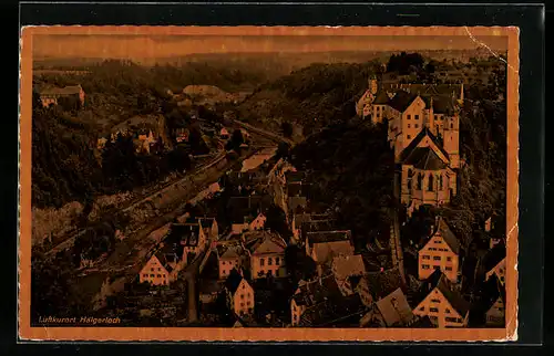 AK Haigerloch, Ortsansicht aus der Vogelschau