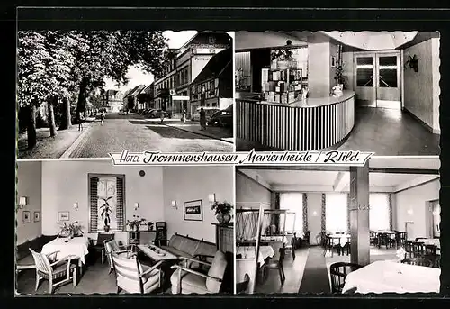 AK Marienheide /Rhld., Hotel Trommershausen, Innenansicht