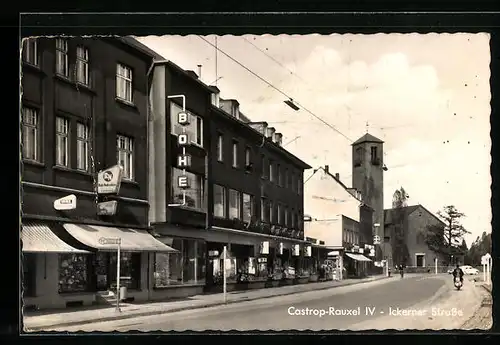 AK Castrop-Rauxel, Ickerner Strasse mit Geschäften