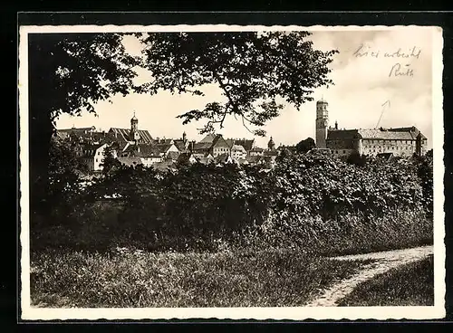 AK Dillingen a. d. Donau, Ortsansicht mit Blick auf die Kirche