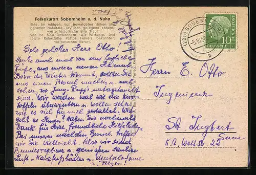 AK Sobernheim a. d. Nahe, Geschäft Karl Kurz