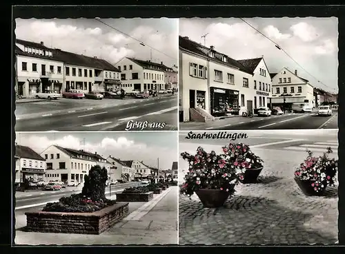 AK Saarwellingen, Ortspartie mit Geschäft