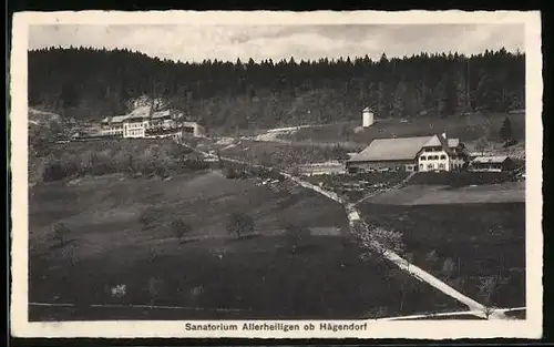 AK Hägendorf, Blick auf das Sanatorium Allerheiligen