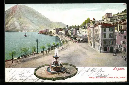 AK Lugano, Partie an der Promenade