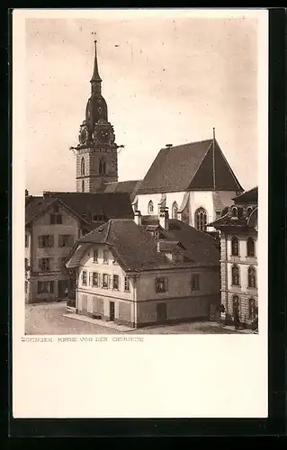 AK Zofingen, Teilansicht mit Kirche