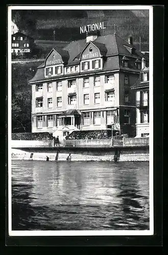 AK Baden, Bad-Hotel National, Fam. Ad. Herzog