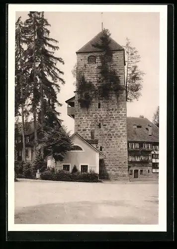 AK Zofingen, Strassenpartie am Pulverturm