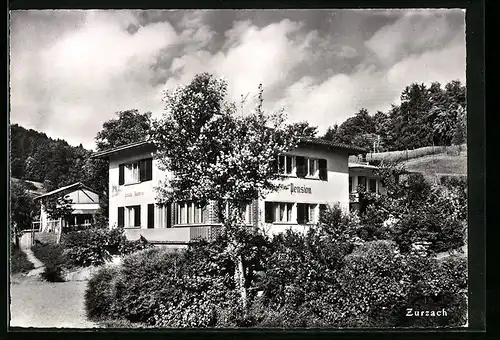 AK Zurzach, Kurhaus Waldheim bei Schönwetter