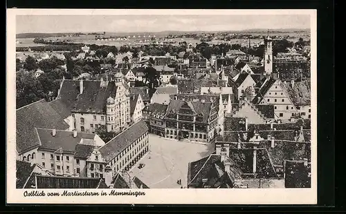 AK Memmingen, Teilansicht vom Martinsturm