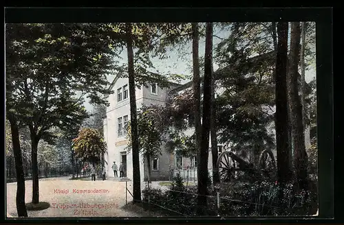 AK Zeithain, Truppen-Uebungsplatz, Königl. Kommandantur