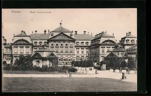 AK Arolsen, Blick auf die Fürstl. Residenzschloss