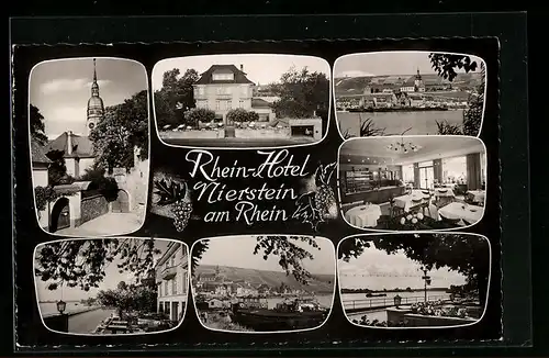 AK Nierstein am Rhein, Rhein-Hotel