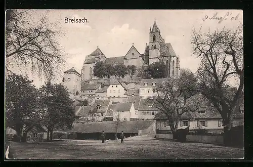 AK Breisach, Ortsansicht mit Blick auf die Kirche