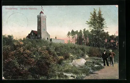 AK Demitz-Thumitz, Klosterberg mit Turm