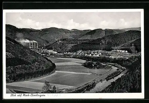 AK Mark-Elverlingsen, Panoramablick auf den Ort