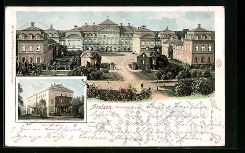 AK Arolsen, Residenzschloss und Neues Schloss