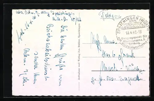 AK Spaichingen /Württbg., Ortsansicht mit Umland