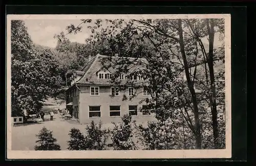 AK Leubengrund bei Kahla / Thür., Gasthaus Linzmühle