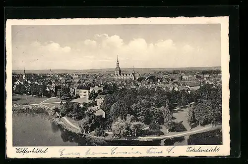 AK Wolfenbüttel, Totalansicht mit Blick auf die Kirche