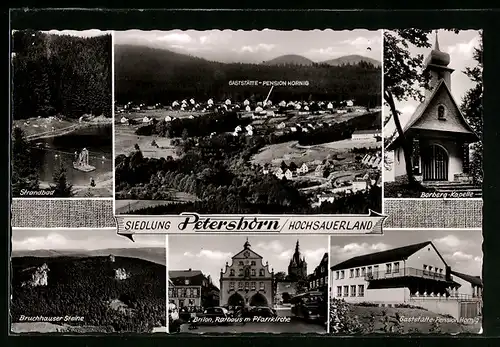 AK Brilon-Petersborn, Gaststätte Pension A. Hornig u. Bruchhauser Steine