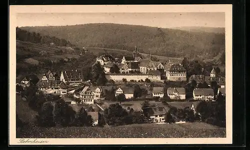 AK Bebenhausen, Ortspanorama vom Berg aus gesehen