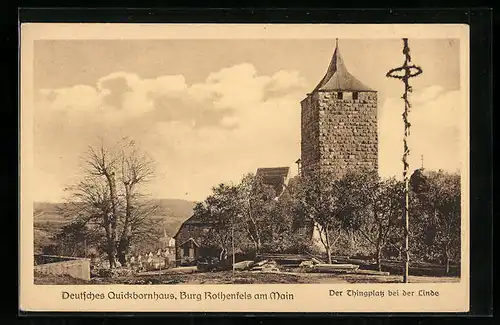 AK Rothenfels am Main, Quickbornhaus, Burg, Thingplatz