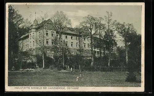AK Harzgerode /Ostharz, die Heilstätte Schielo