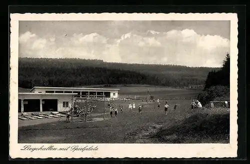 AK Bad Dürrheim, Liegehallen mit Spielplatz