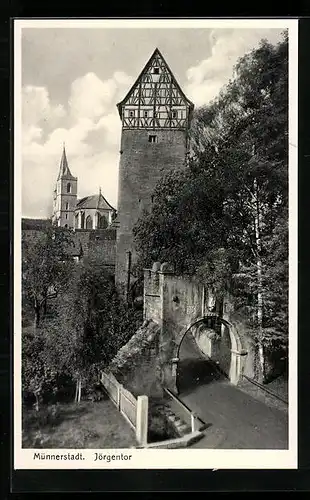 AK Münnerstadt, Jörgentor und Umgebung