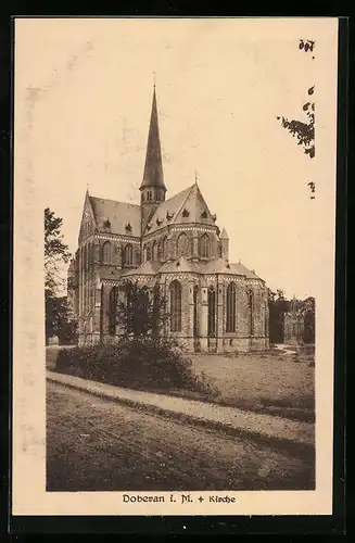 AK Doberan i. M., Blick auf die Kirche