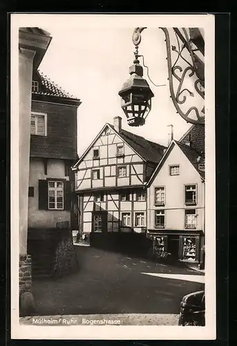 AK Mülheim a. Ruhr, Häuser in der Bogenstrasse