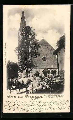 AK Deggendorf, Kirche am Geyersberg