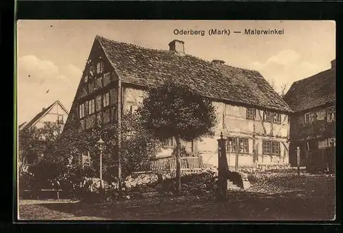 AK Oderberg /Mark, Am Malerwinkel