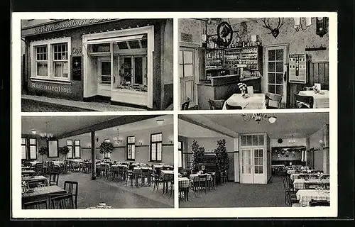 AK Linz /Rh., Restaurant-Conditorei-Cafe-Pension Peter Wagner