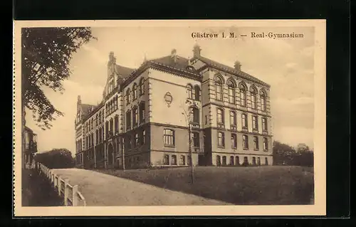 AK Güstrow i. M., Blick auf das Real-Gymnasium