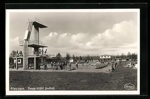 AK Göppingen, Szene im neuen Städt. Strandbad