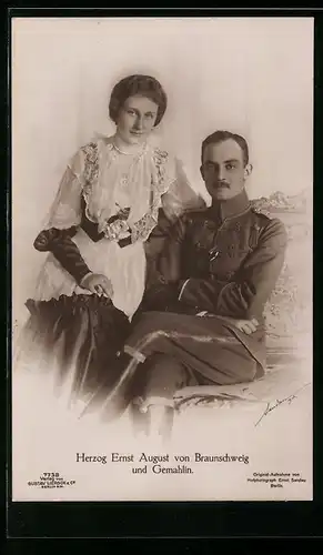 AK Ernst August Herzog von Braunschweig und Gemahlin