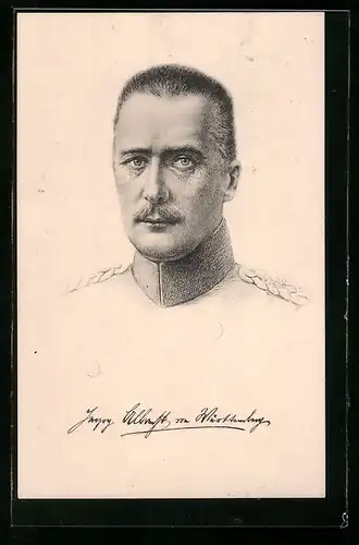 AK Porträt Herzog Albrecht von Württemberg
